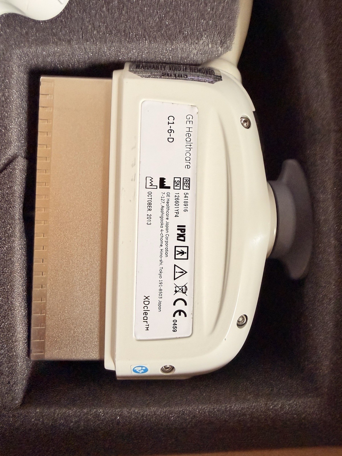 GE C1-6-D XDClear Ultrasound Probe | Tested | 60 Day Warranty | SN 01YP4
