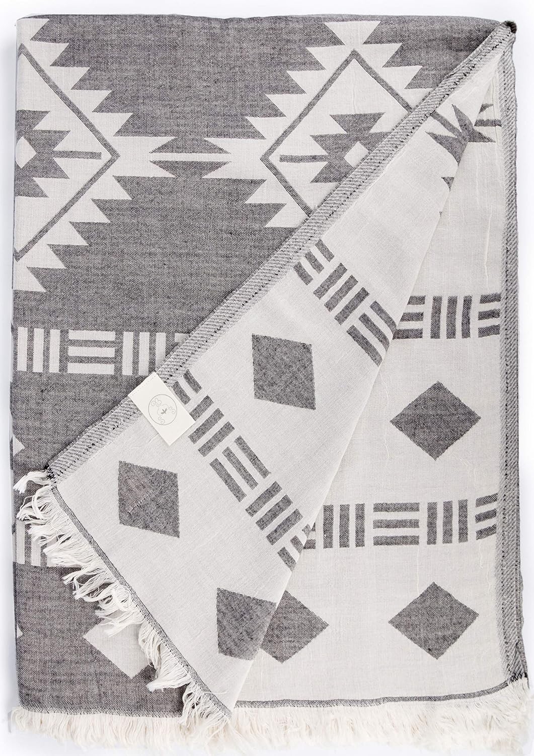 Bersuse 100% Cotton Belize XL Throw Blanket Turkish Towel Beach Blanket - Beach