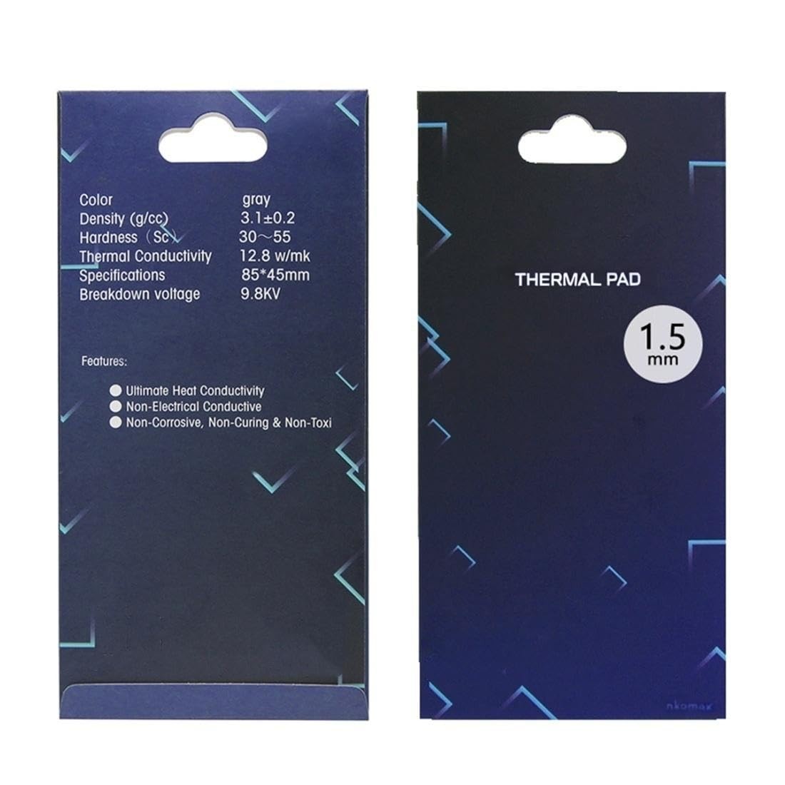 Thermal Pad 12.8 W/mK, 85x45x1.5mm, Non Conductive Silicone Thermal Pads for ...
