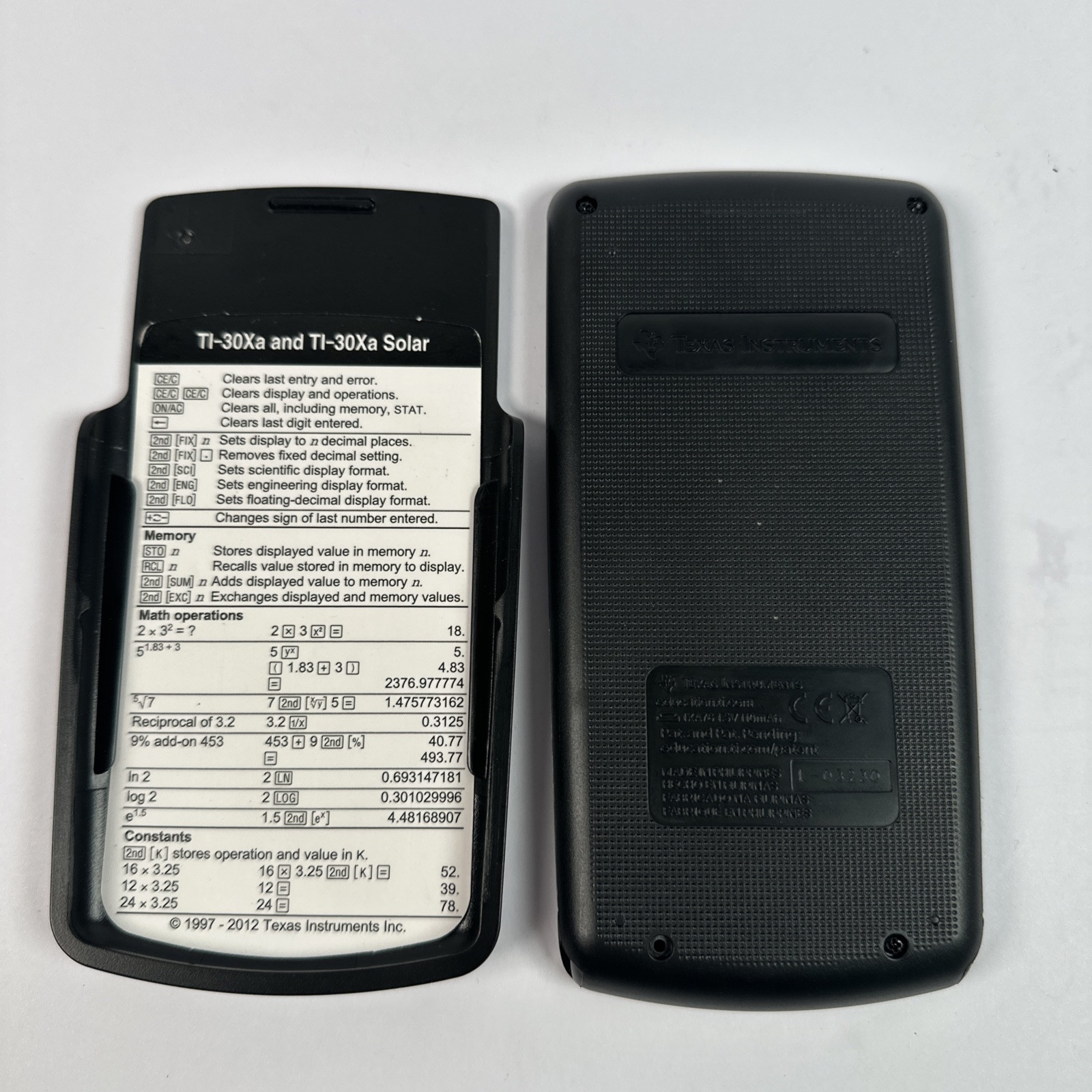 Texas Instruments TI-30Xa Scientific Calculator