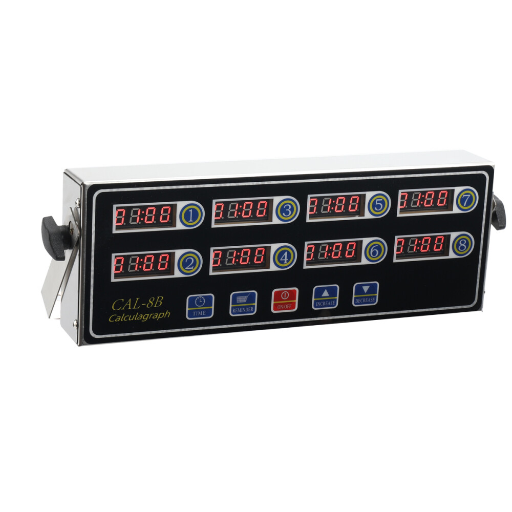 8 Channel Digital Timer Kitchen Cooking Countdown Timing Remind Loud Alarm
