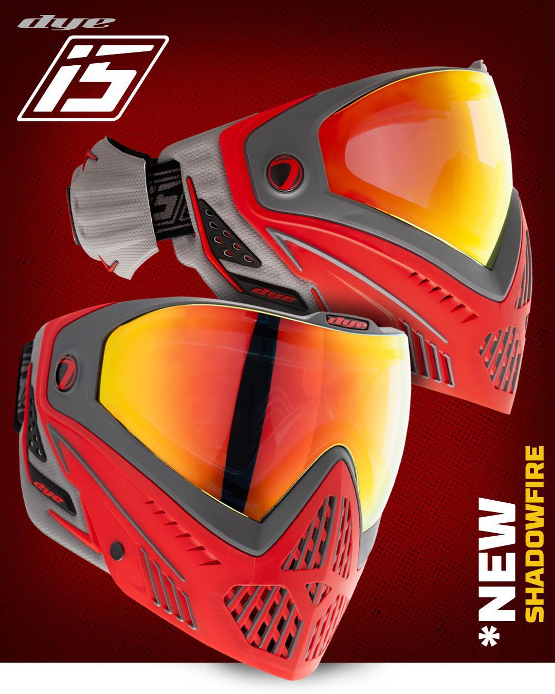 Dye i5 Thermal Anti-Fog Thermal Lens Paintball Airsoft Mask Goggle Shadow Fire