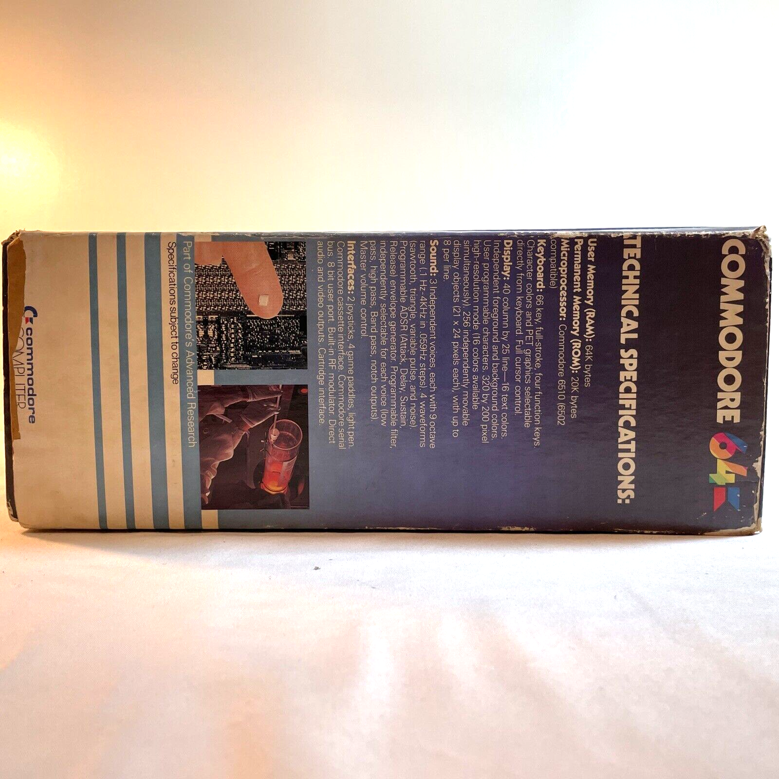 COMMODORE 64 Computer Vintage VTG Original **BOX, GUIDES & FOAM INSERTS ONLY**