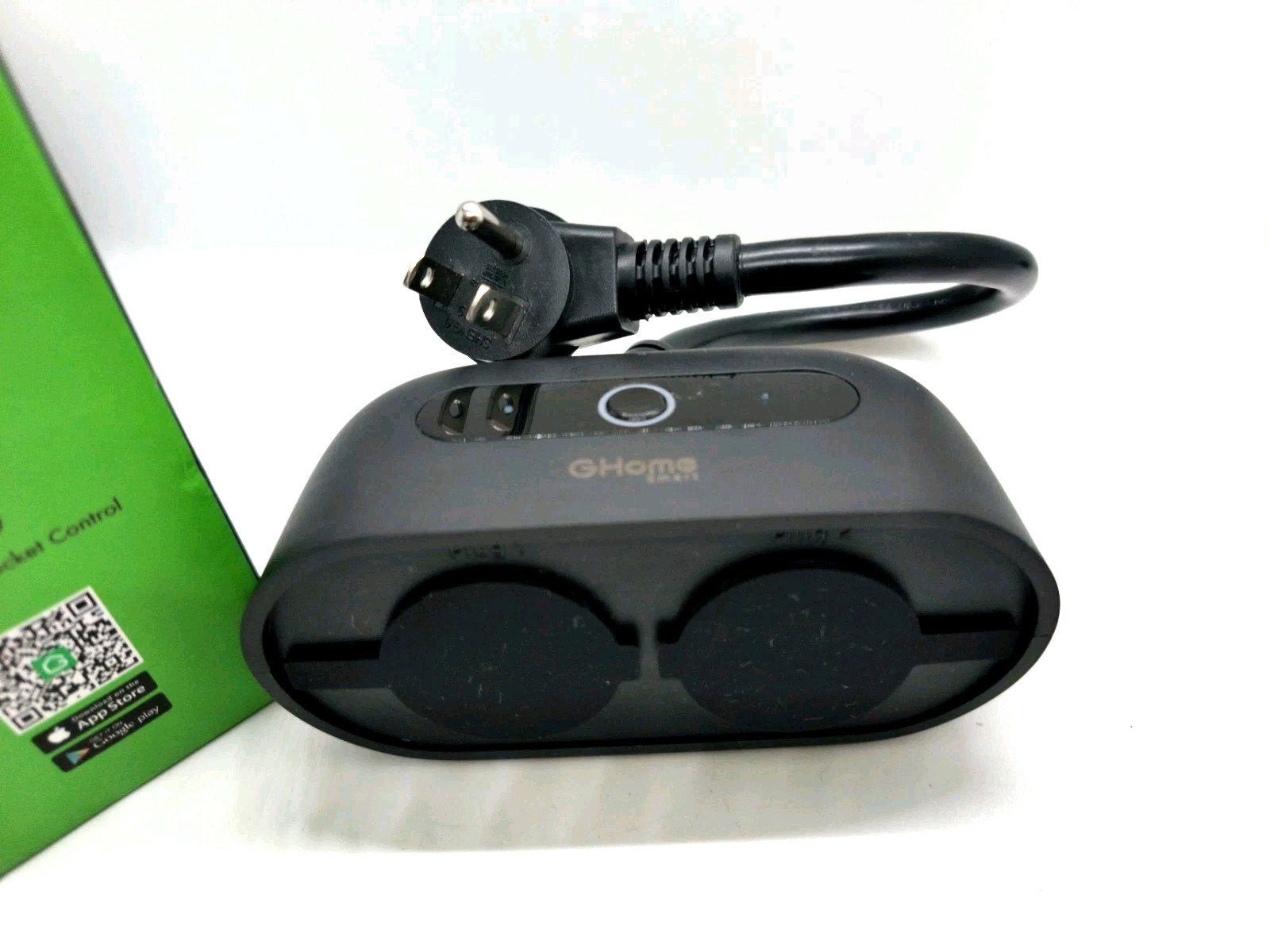 GHome Smart Outdoor Smart Plug, Smart Home Wi-Fi Outlet with 2 Sockets, IP64 Wea