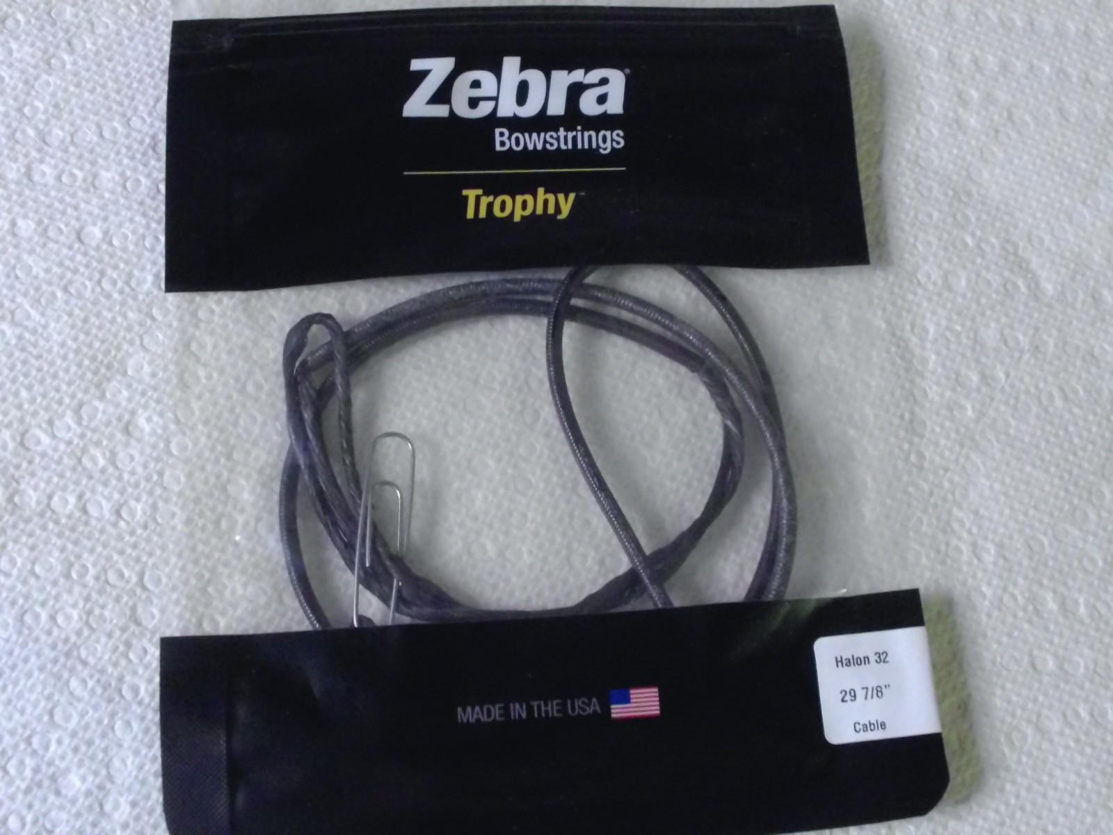 Zebra Trophy Bow Cable/ HALON 32 -29 7/8- NEW