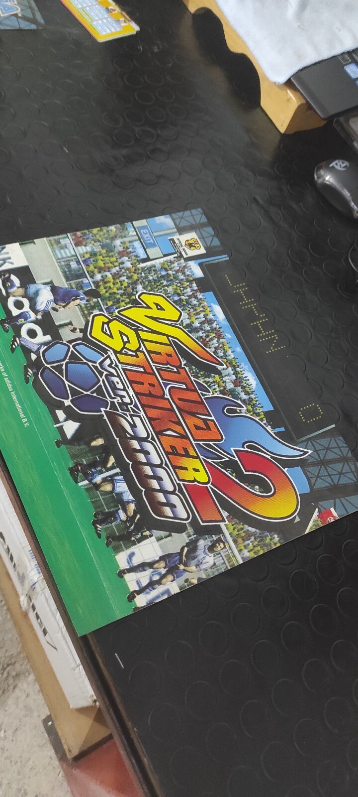 Virtua Striker 2 2000 Sega Naomi Arcade Marquee stickers label Originals