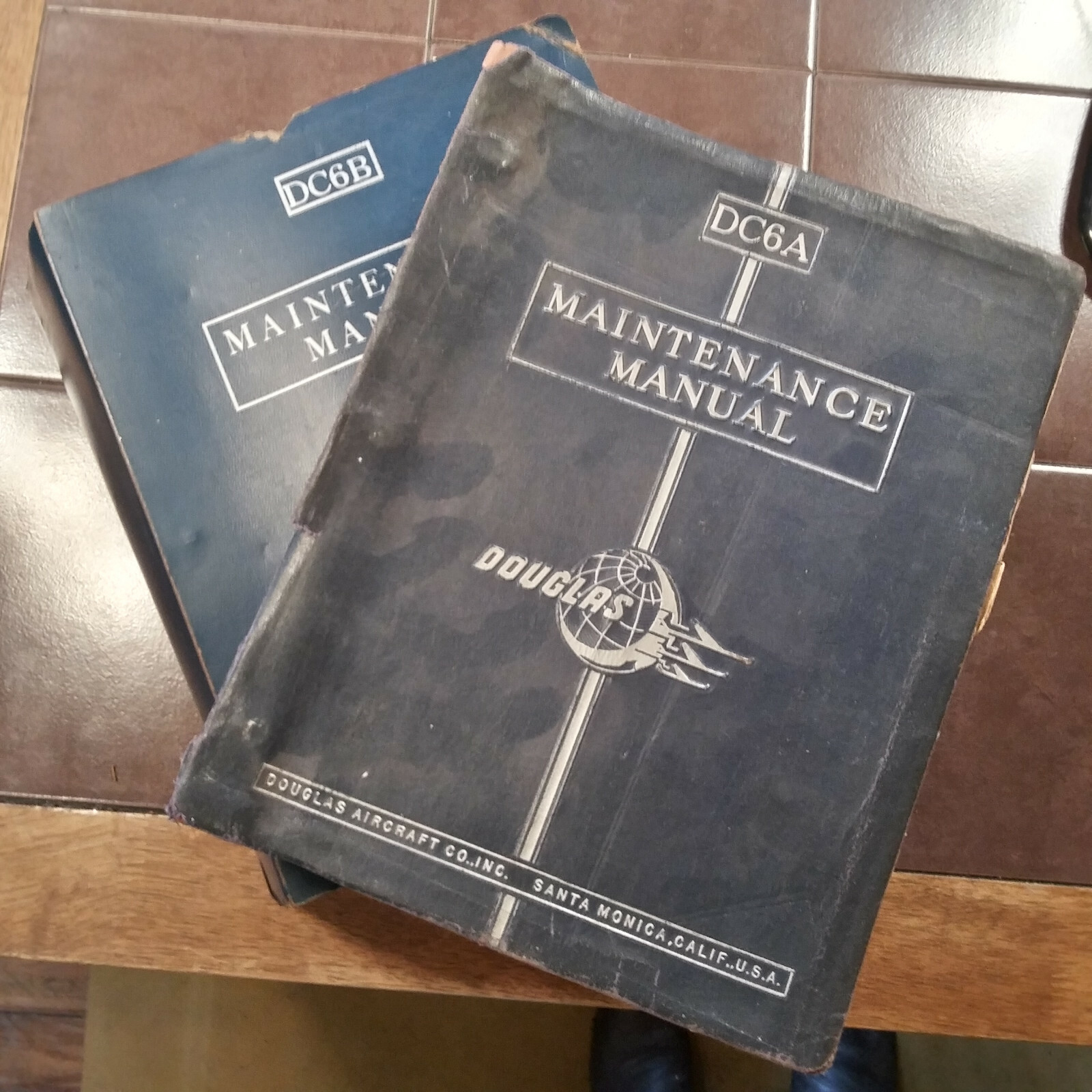 Original Douglas DC-6A and DC-6B Line Maintenance Manuals. 2 Vol. Set