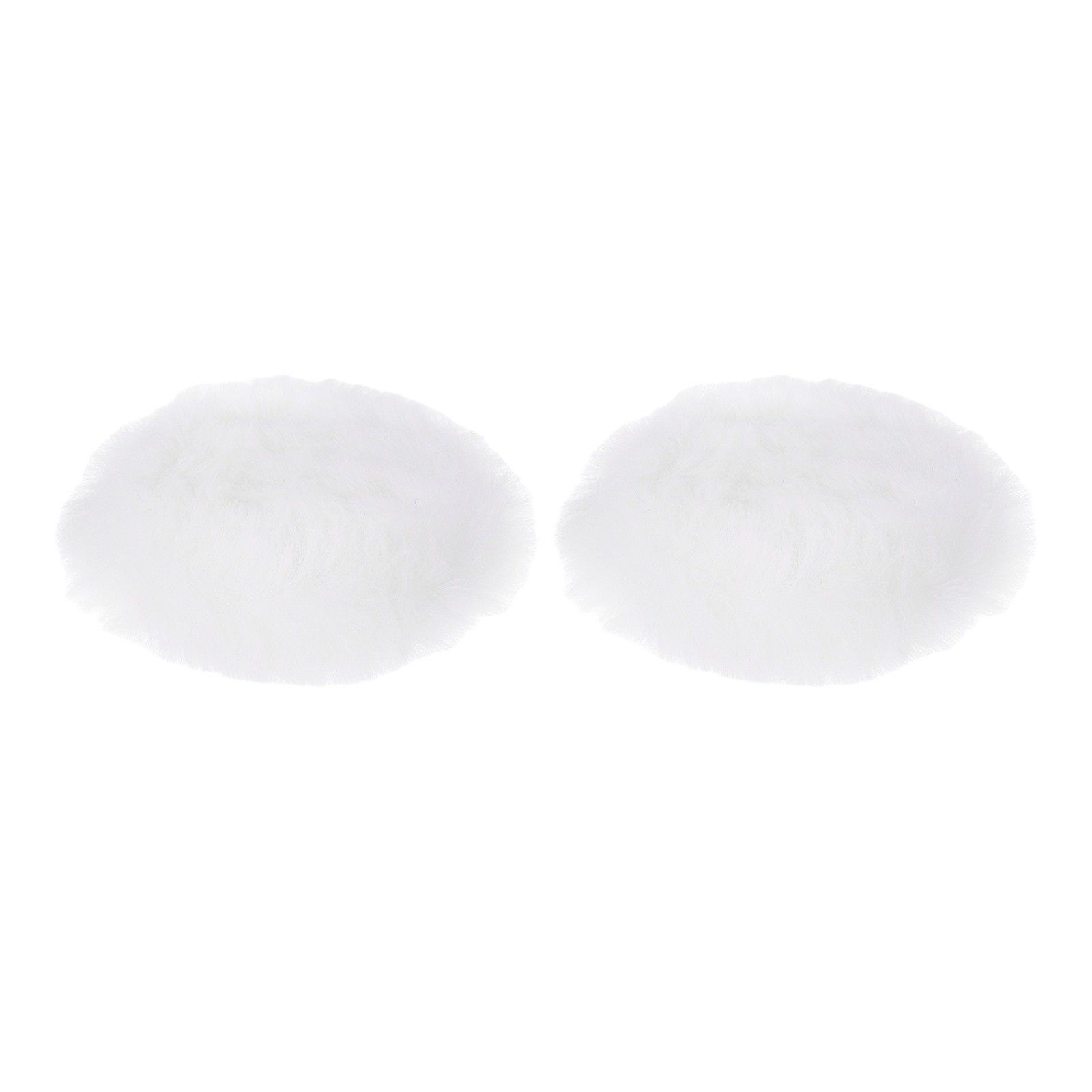 Furry Microphone Windscreen Mic Cover Windshield White 2 Pack