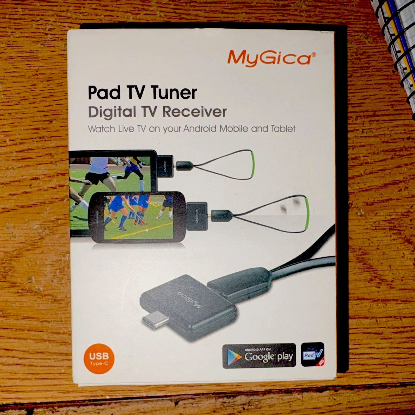 MyGica Pad TV Tuner Digital TV Receiver, External USB Type-C for Android