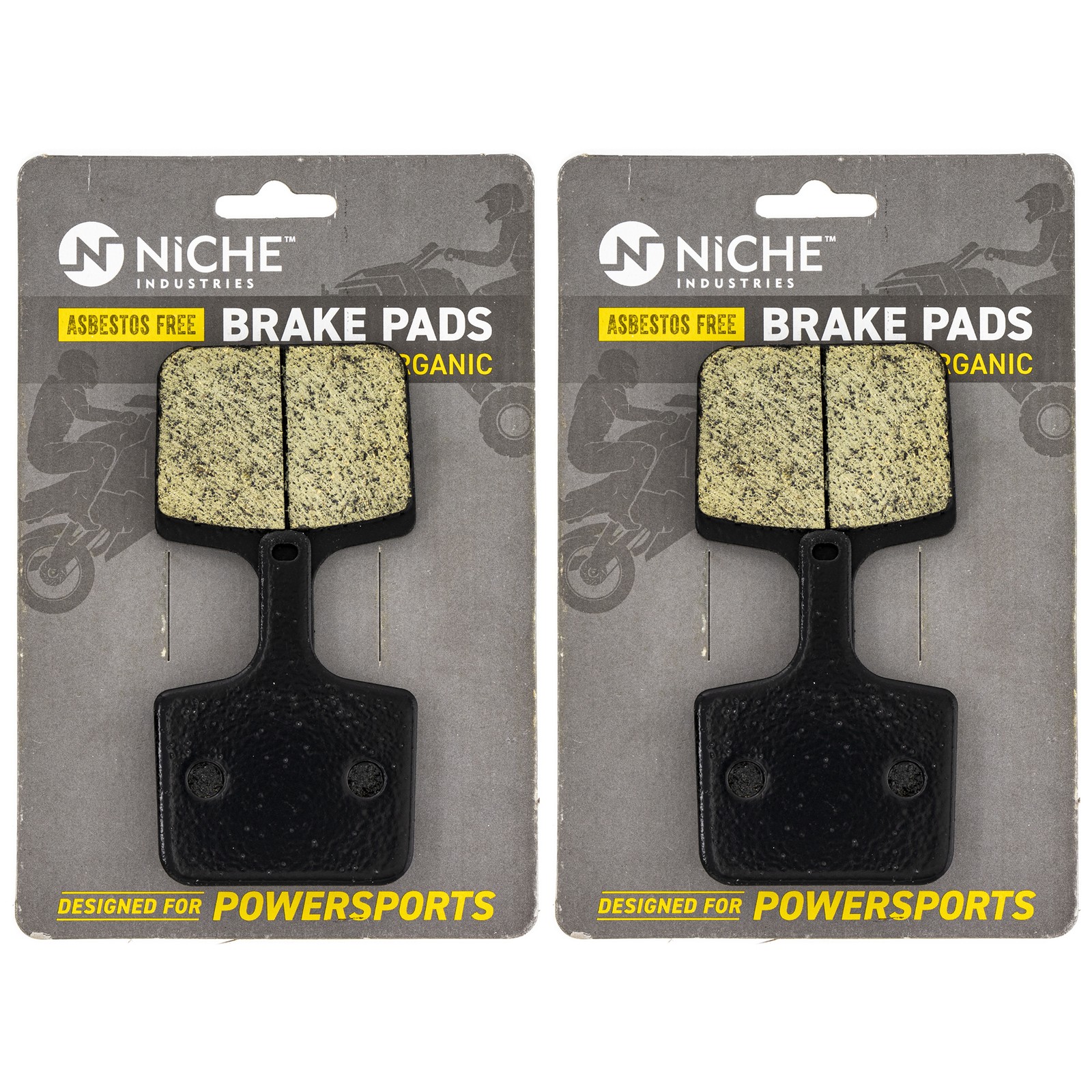NICHE Brake Pad Set for Polaris Indy 850 800 Switchback 600 Rear Organic 2 Pack