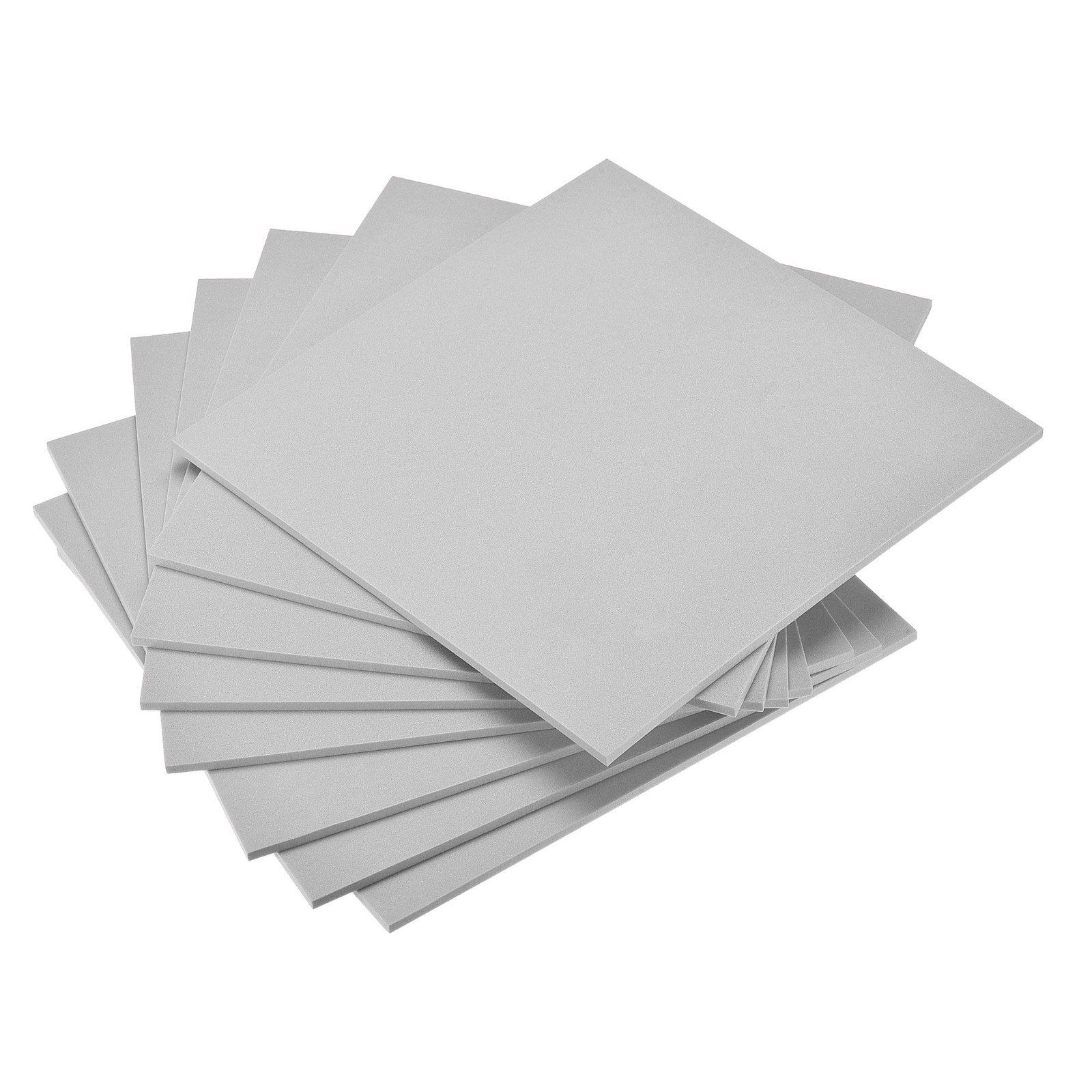 Grey EVA Foam Sheets 10 x 10 Inch 5mm Thickness for Crafts DIY Project 8Pcs