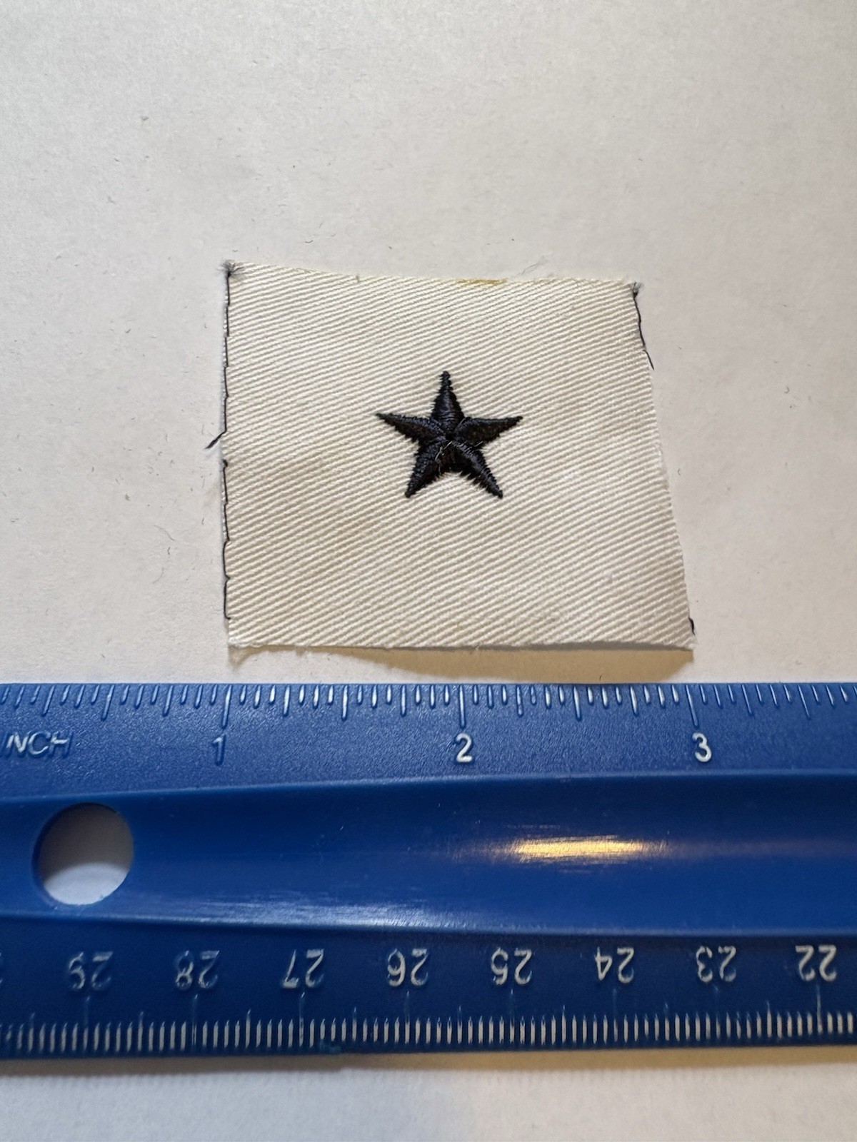 US Navy USN Line Officer White Cotton Sleeve Rating Insignia Patch INV12809