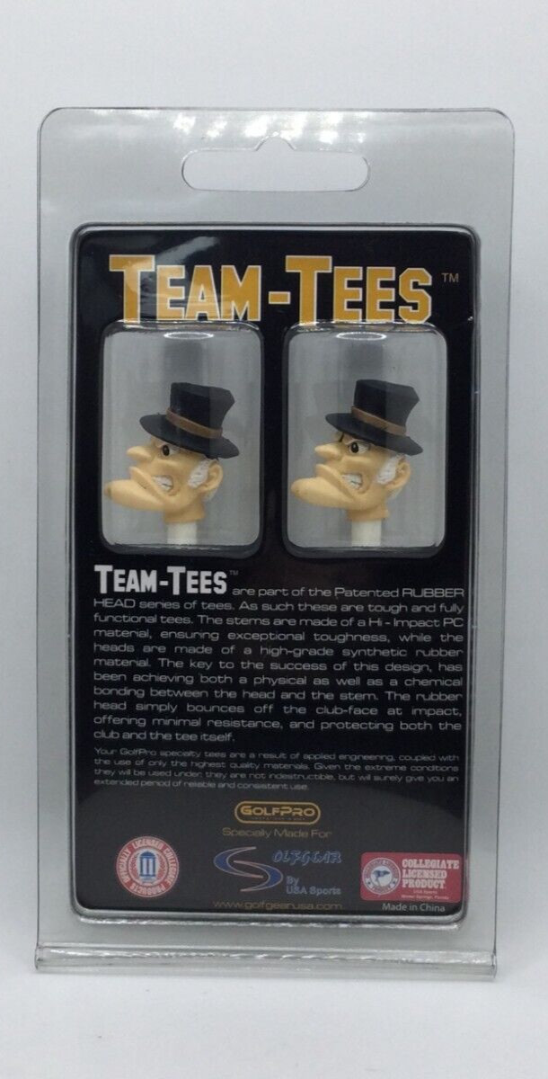 Wake Forest Demon Deacons Golf Pro Rubber Head Team Tees, 4 Total Tees ⛳🏈