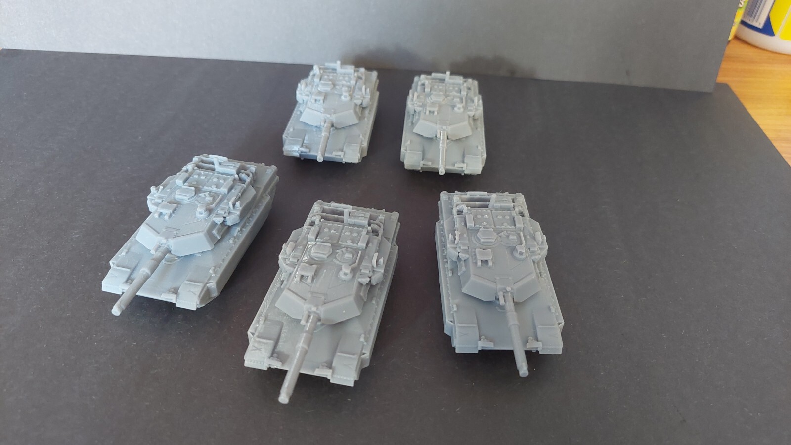 N Scale U.S. M1A2 Abrams Tanks 1/160th scale miniatures