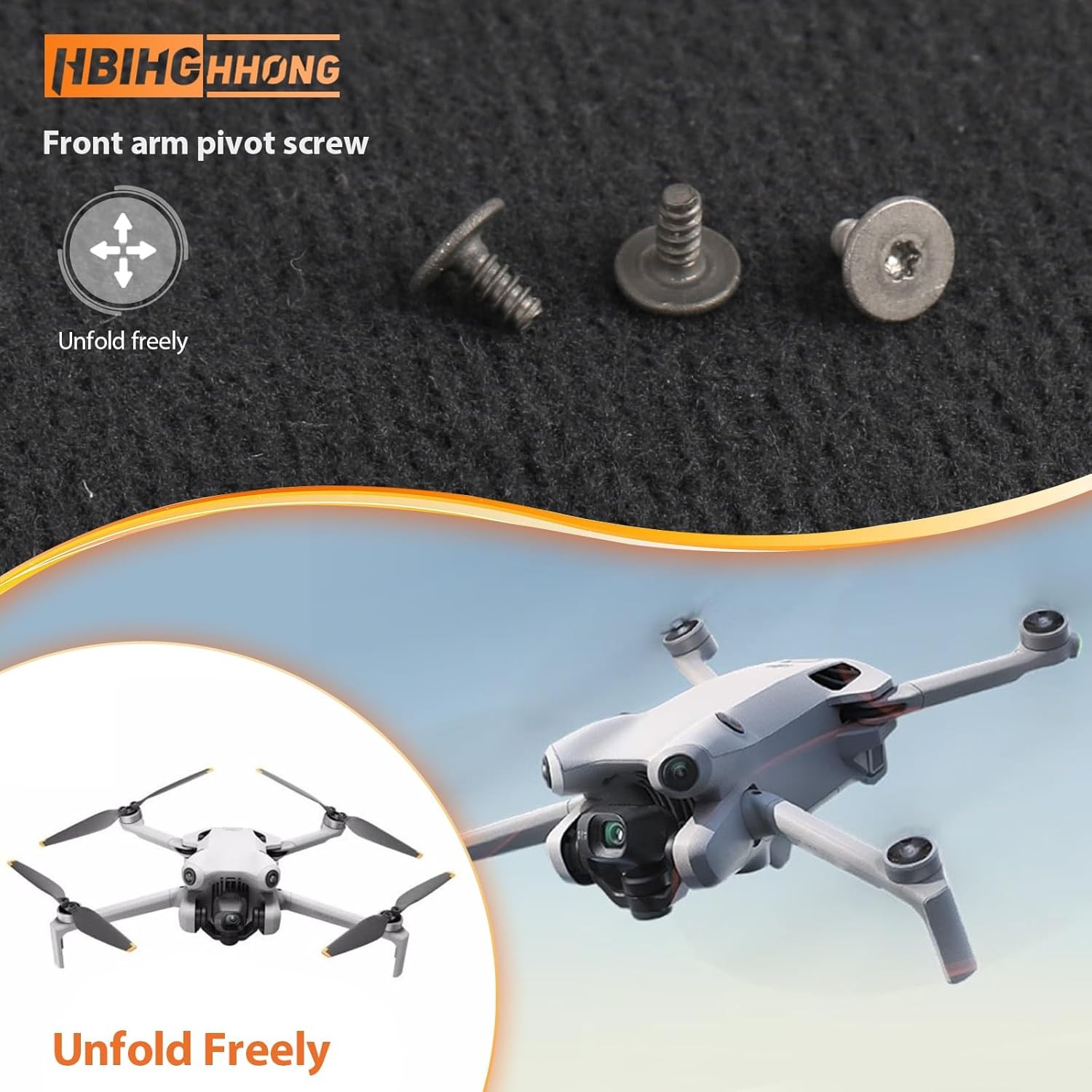 6 Pcs Front Arm Shaft Screws for DJI Mini 3 Pro/Mini 3 Axis Screw...