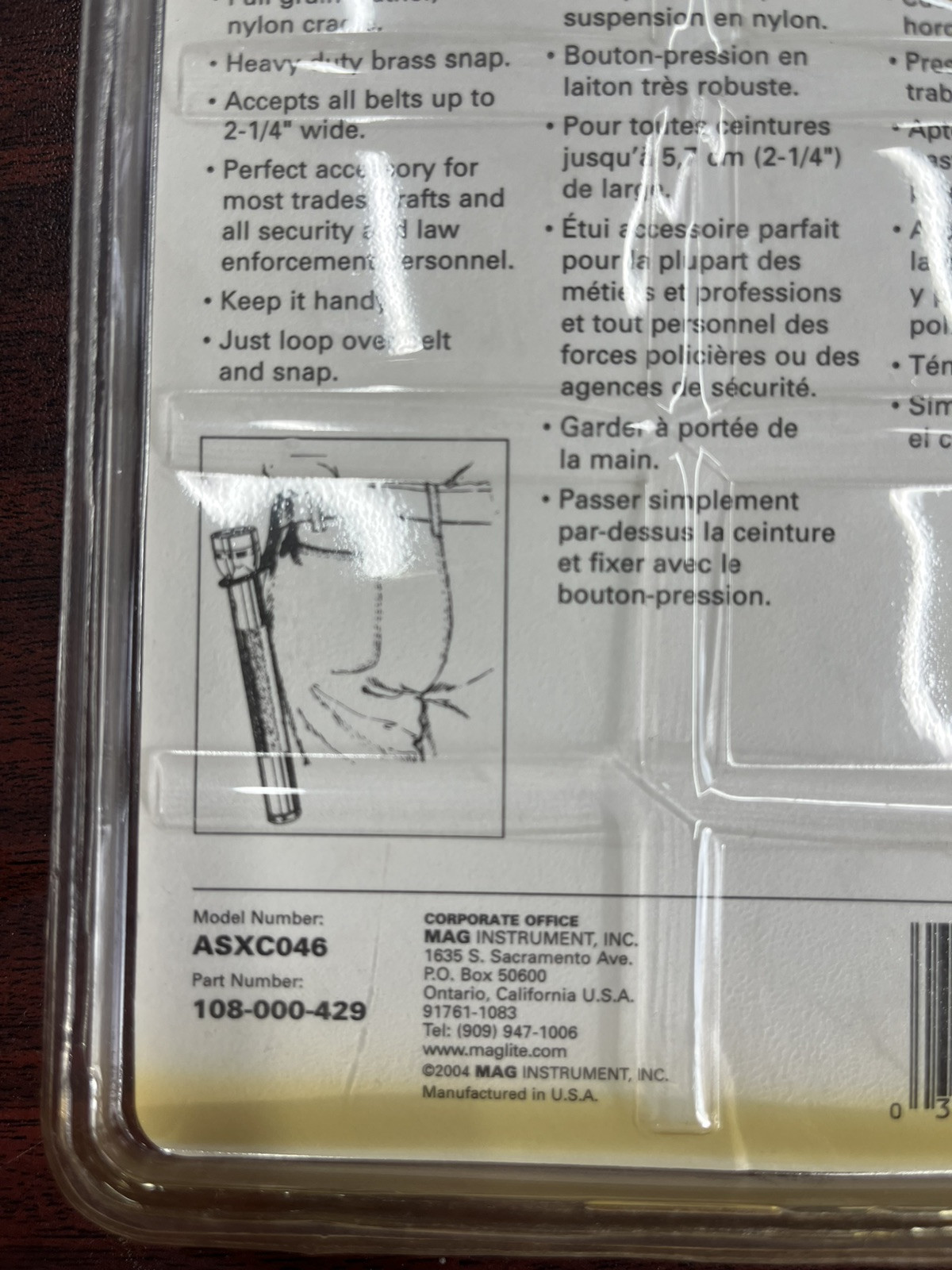 Maglite ASXC046 C-Cell Belt Holder