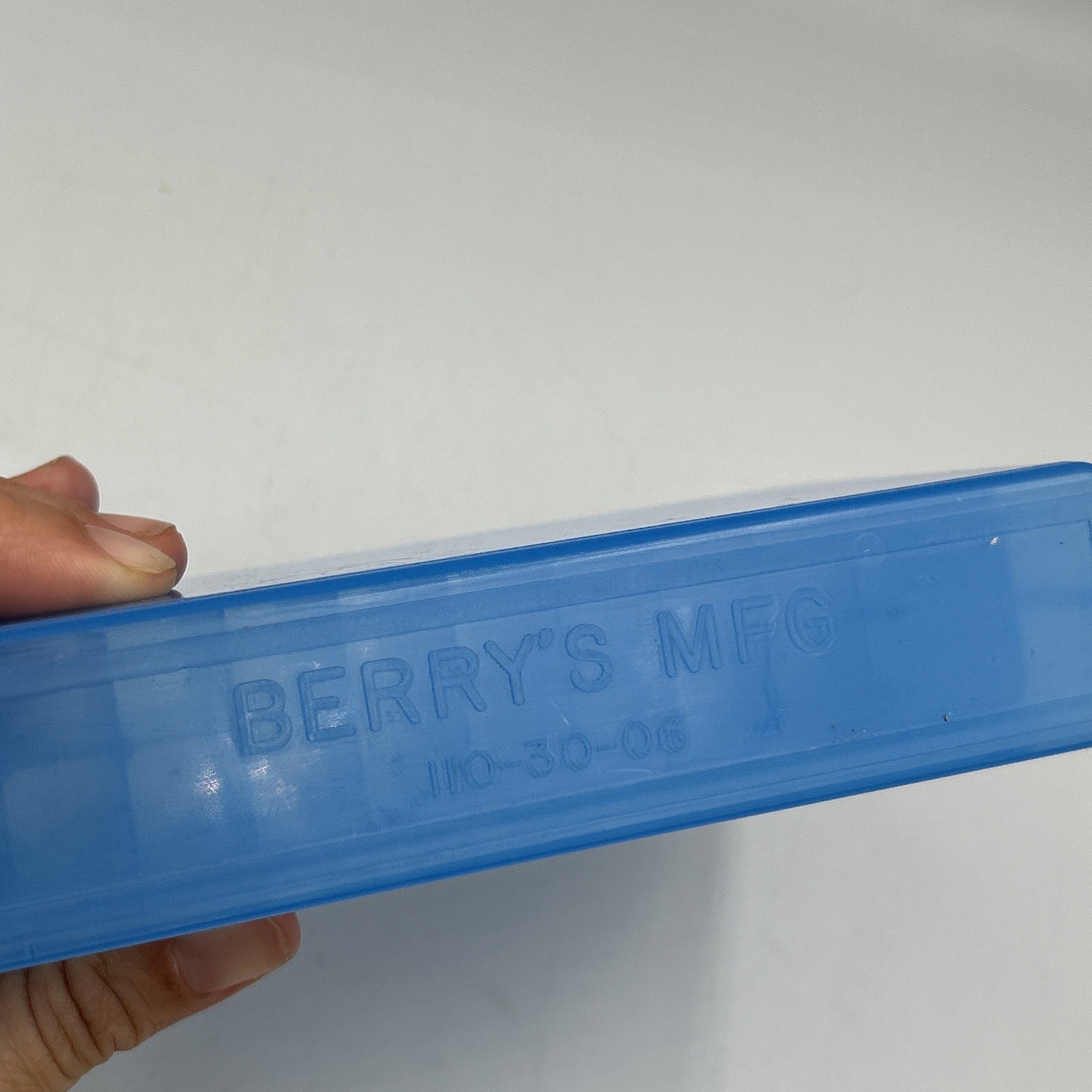 BERRY'S Plastic Ammo Box, Blue 20 Round 110/30-06