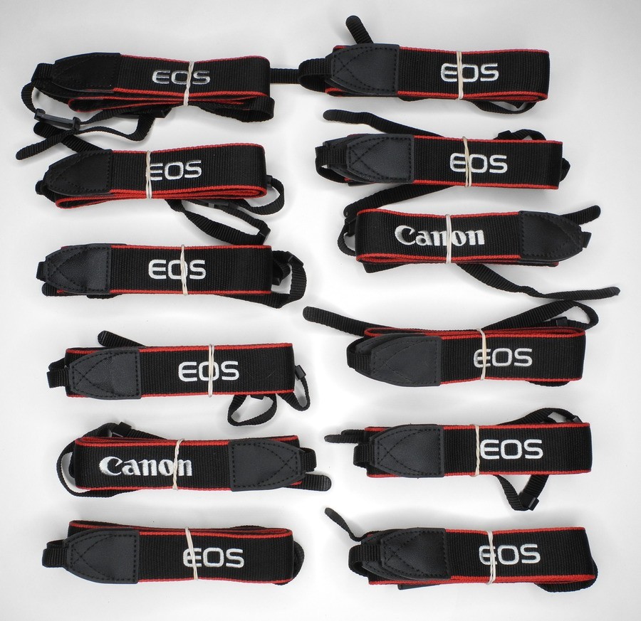 Lot Of 12x Canon EOS EW-400D Genuine 1 3/16" Camera Neck Straps