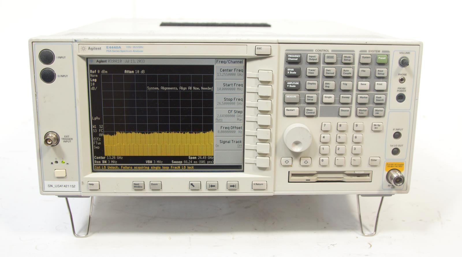 AGILENT E4440A PSA Series 3Hz to 26.5GHz Spectrum Analyzer AS-IS