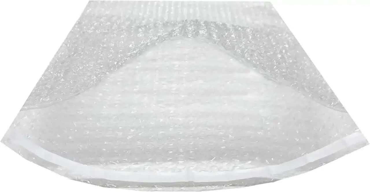 200 Pack 8x11.5 Bubble Pouches Out Bags Wrap Cushioning Self Seal Clear Shipping