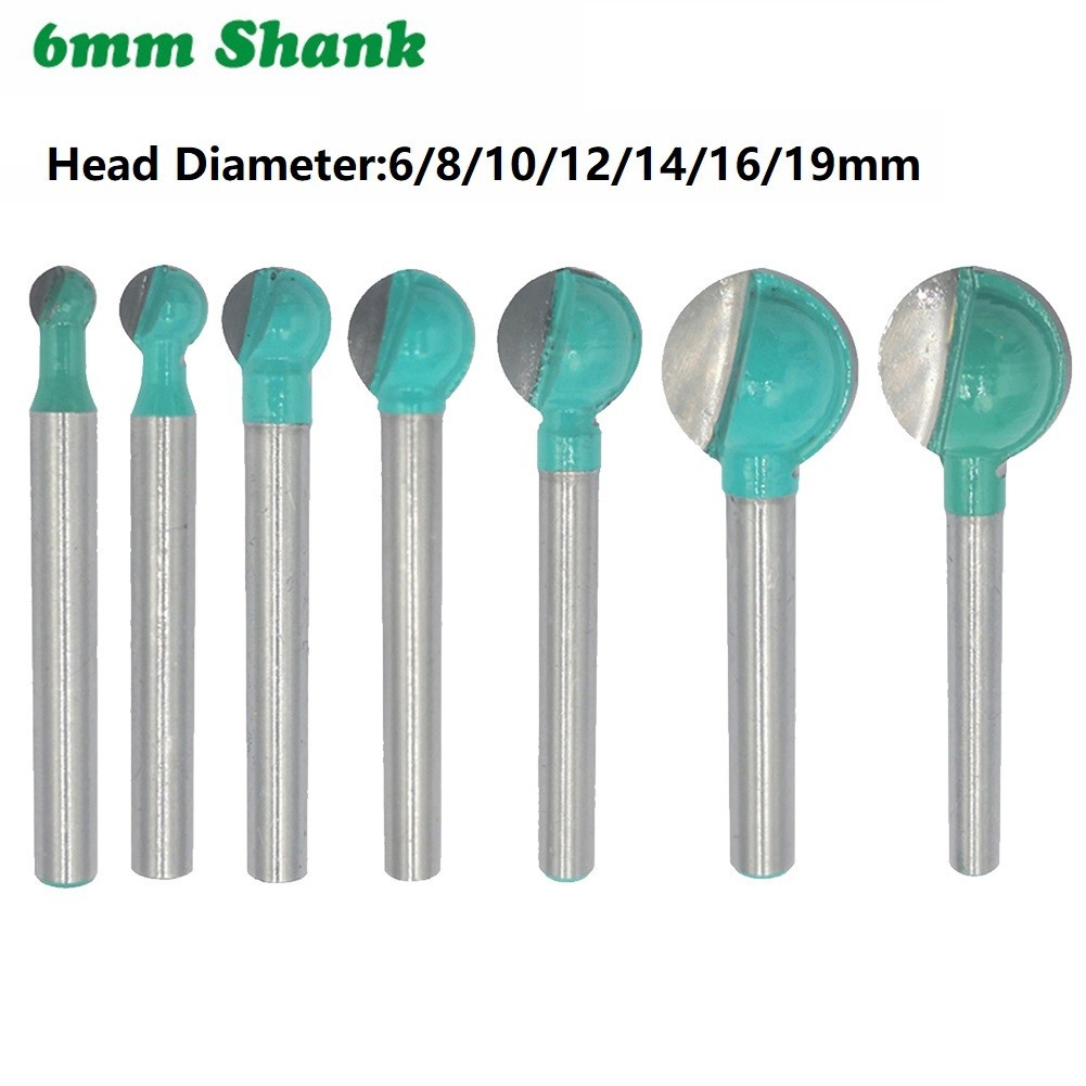 Precision Carving Router Bit with 6mm Shank for Woodworking Tasks