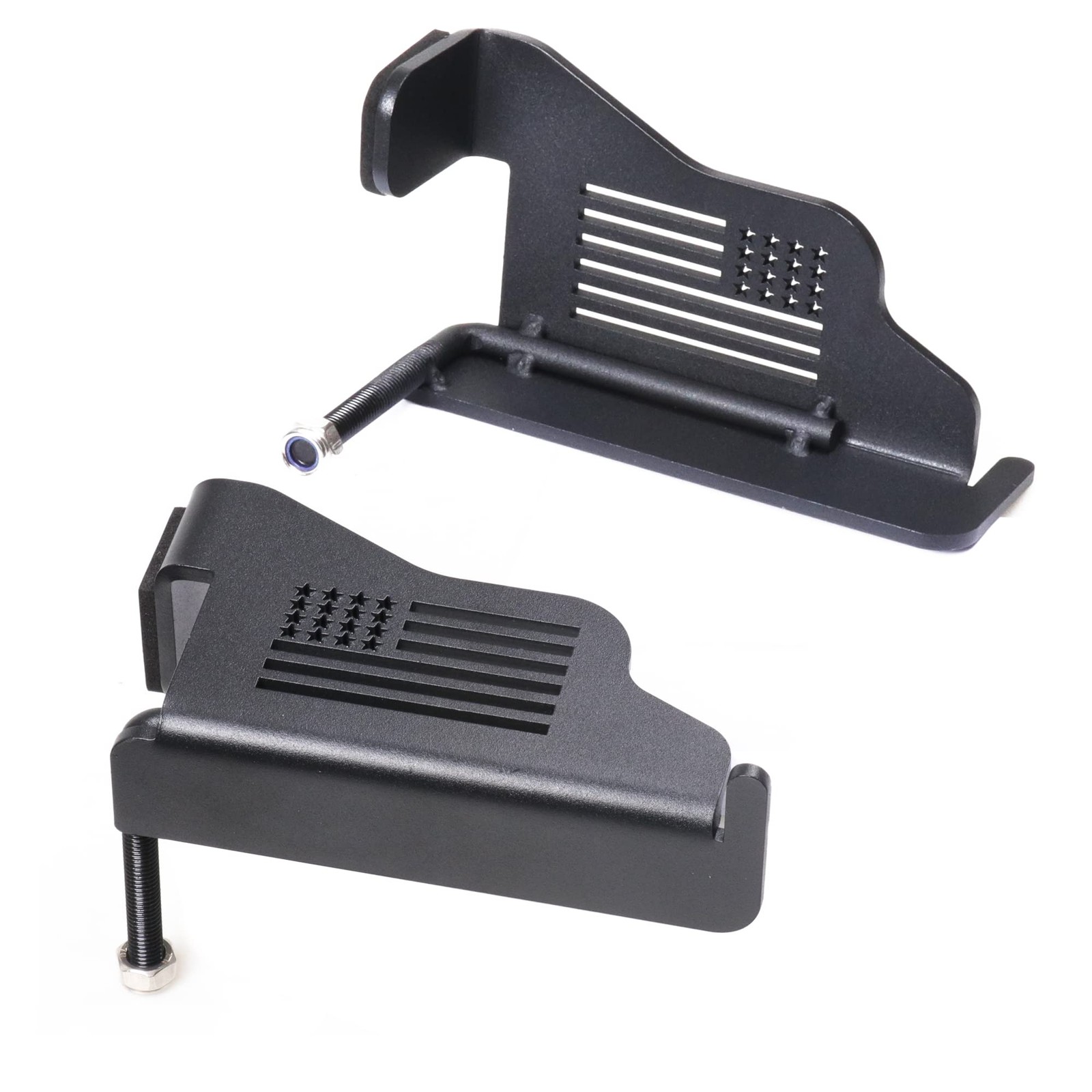 Black Steel Front Foot Pegs For 19972006 Jeep TJ Wrangler Exterior Door Hinge Fo