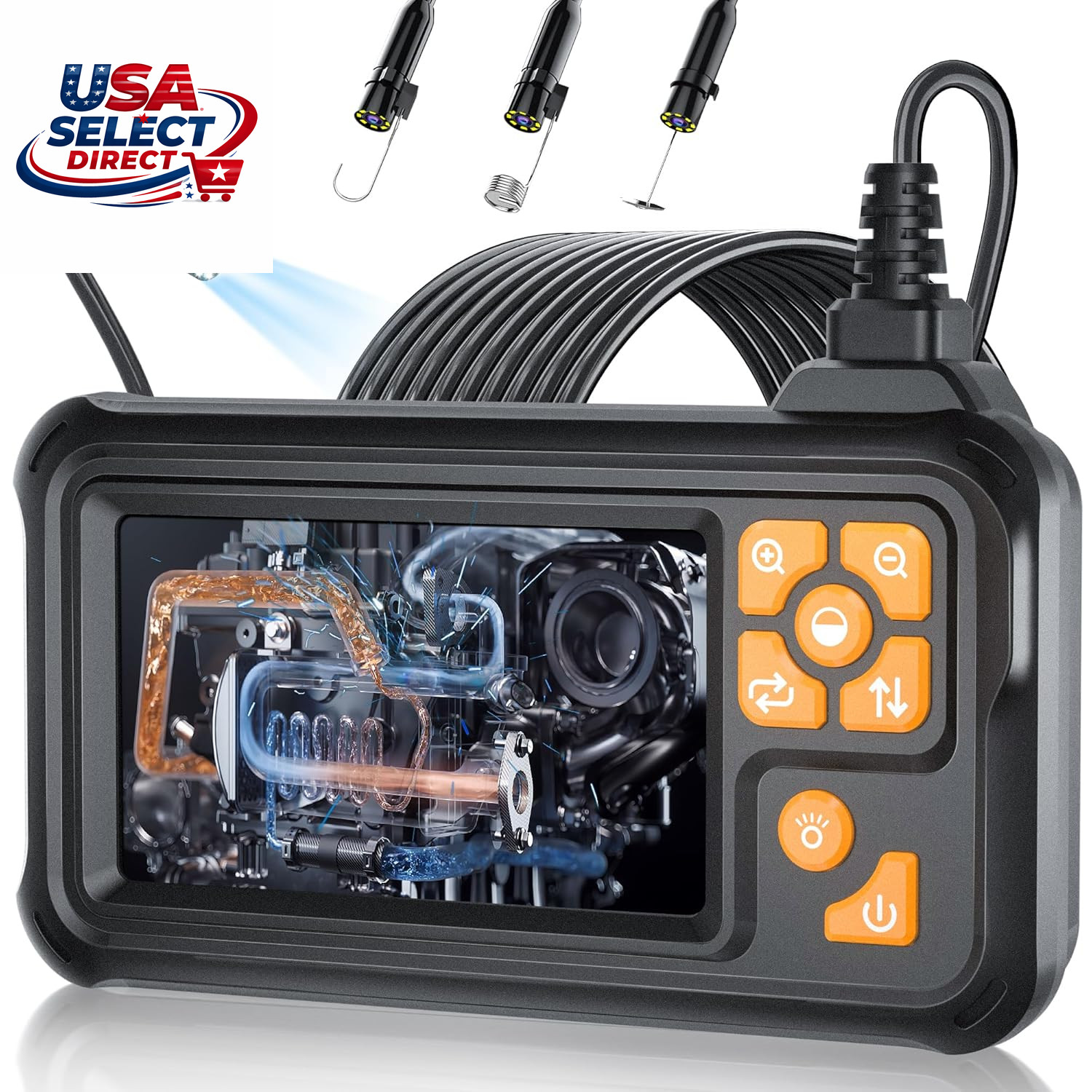 32.8FT Endoscope Camera 1080P HD with 8 LED Lights for Father's Day