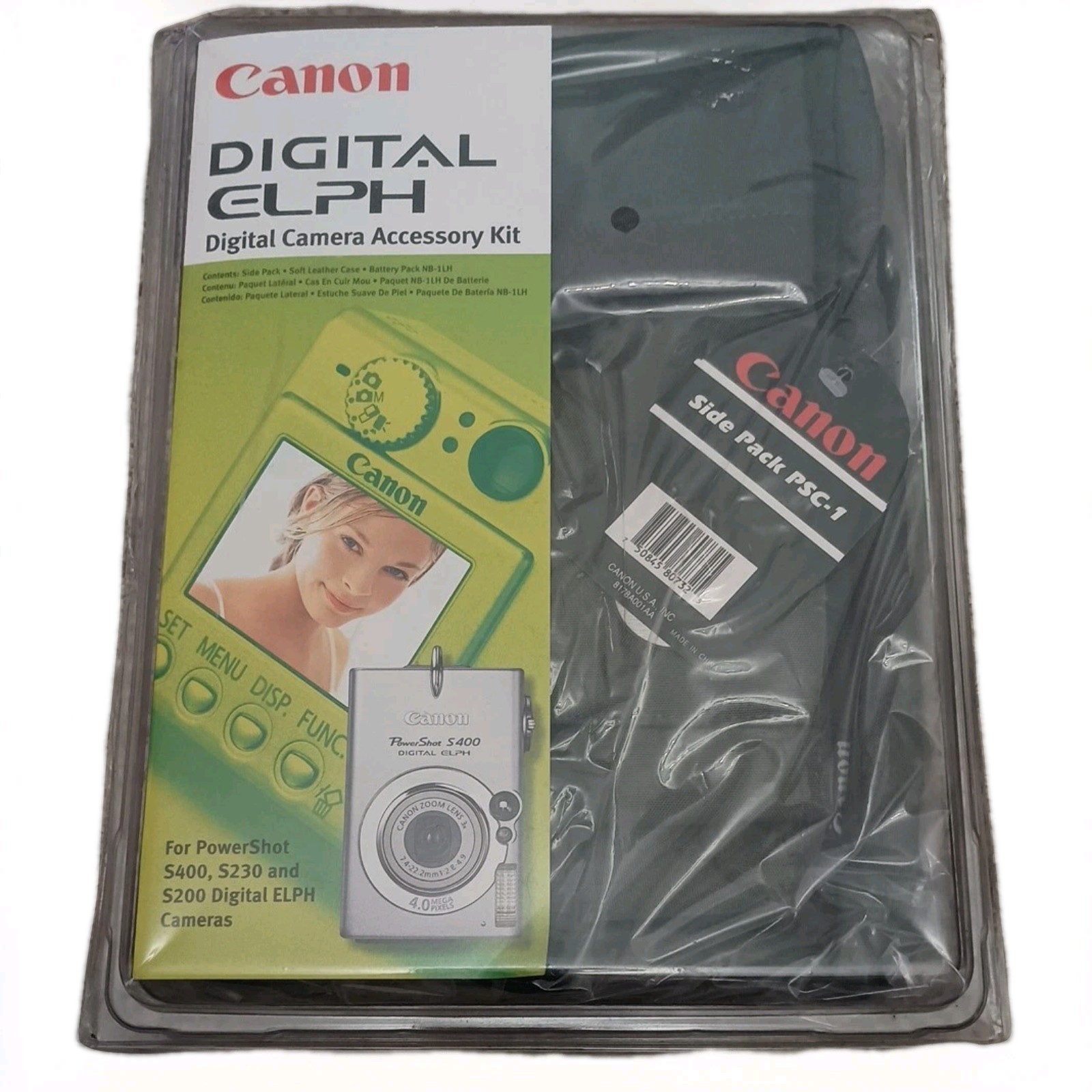 Vtg NOS Canon Digital Elph Camera Accessory Kit for S500, S410, S400, S230, S200