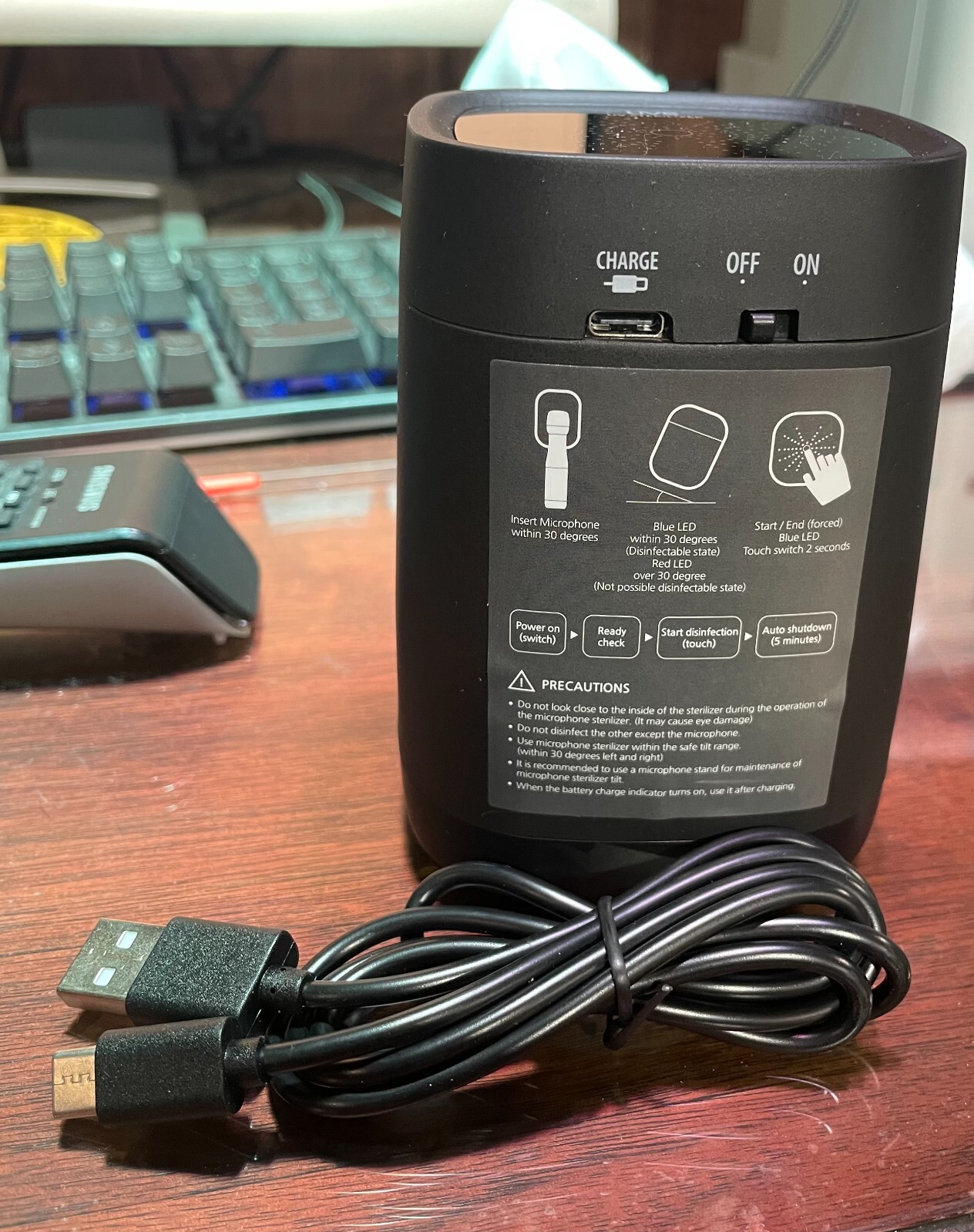 UV Microphone Sanitizer