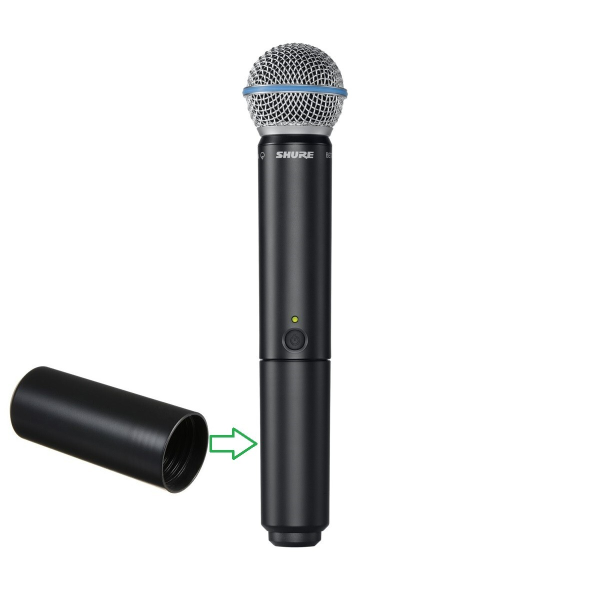 BLX2 Microphone Tail Battery Cup for Shure BLX BLX 24 Wireless System Handheld