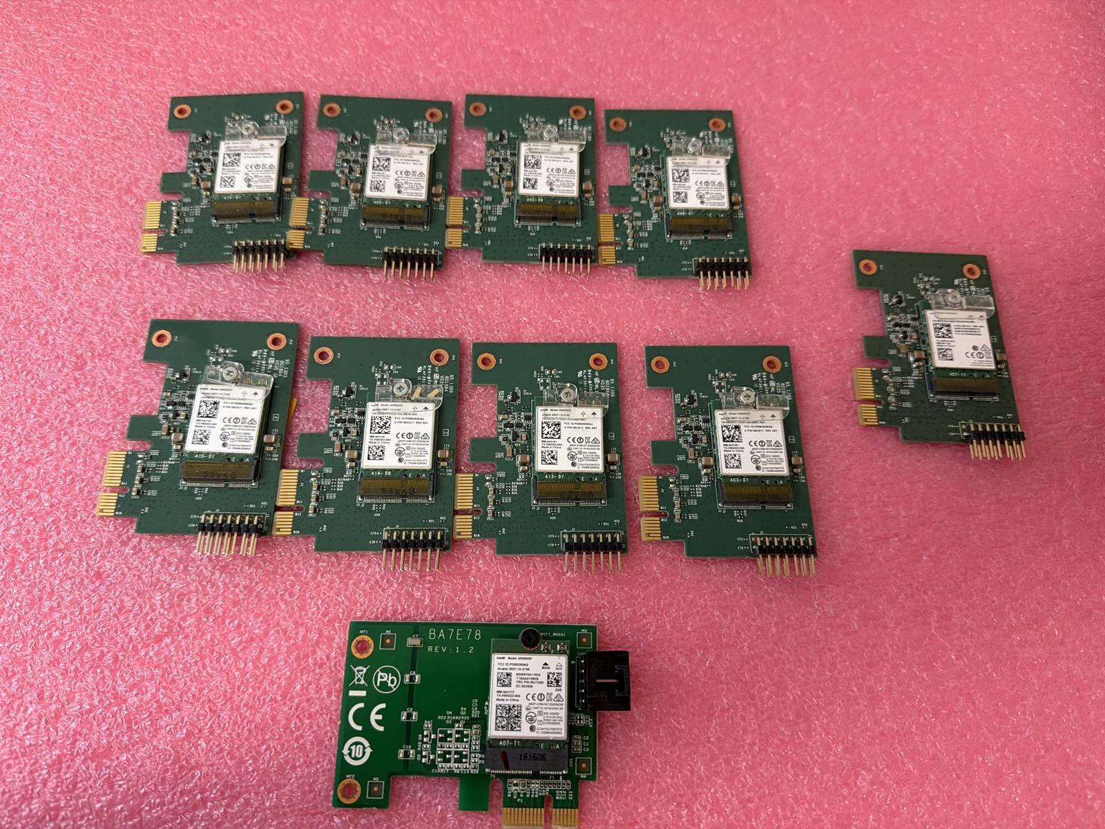 DELL/INTEL 8x 08XG1T WIRELESS 08260NGW, 1x 8265NGW 08F3Y8, 1x 8260NGW 00JT489