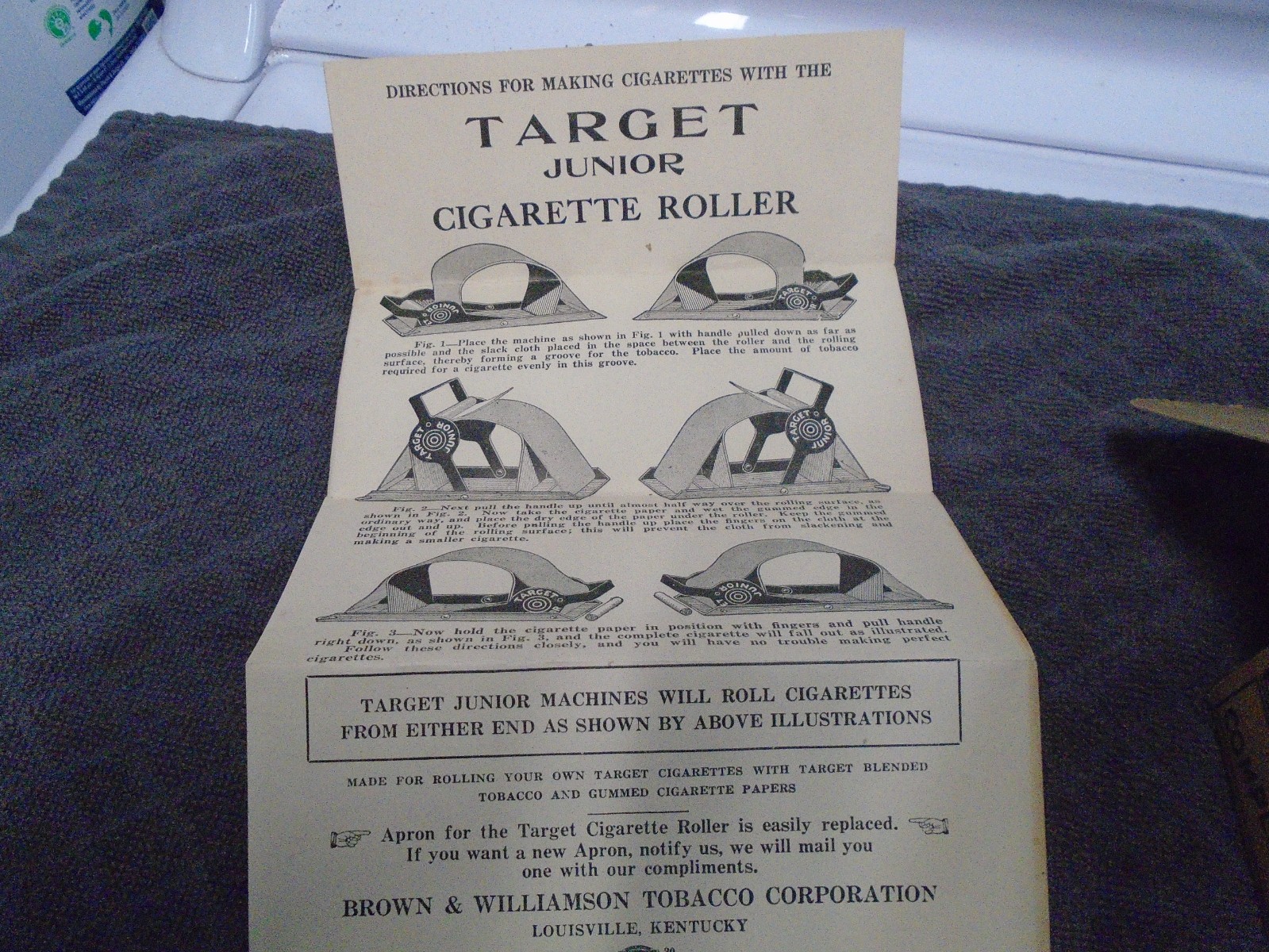 Vintage Bugler Rolling Machine in Original Box