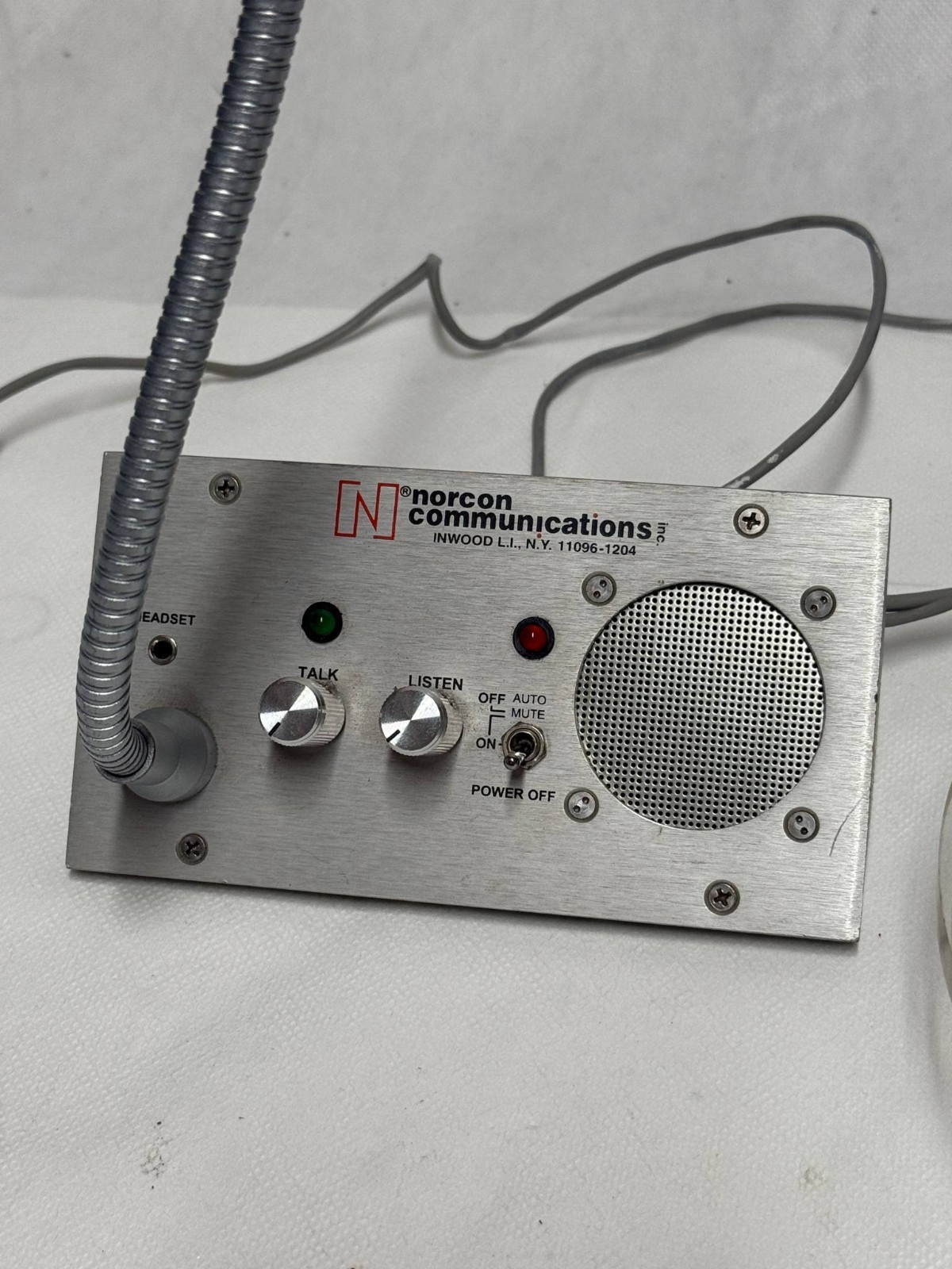 Norcon Communications TTU-7X Talk-Thru Unit Tested Base & Windows Unit