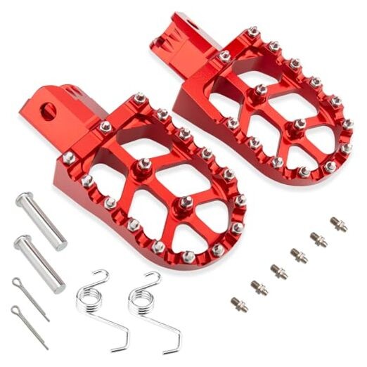 Motorcycle CNC Aluminum Foot Pegs Rests CRF50 70 110 XR50 70 110 TaoTao Red