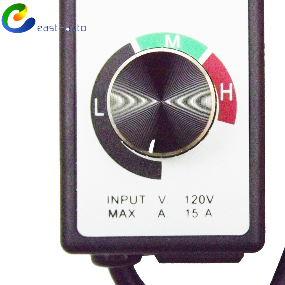 AC 120V 15A Router Fan Variable Voltage Speed Controller Electric Motor Rheostat