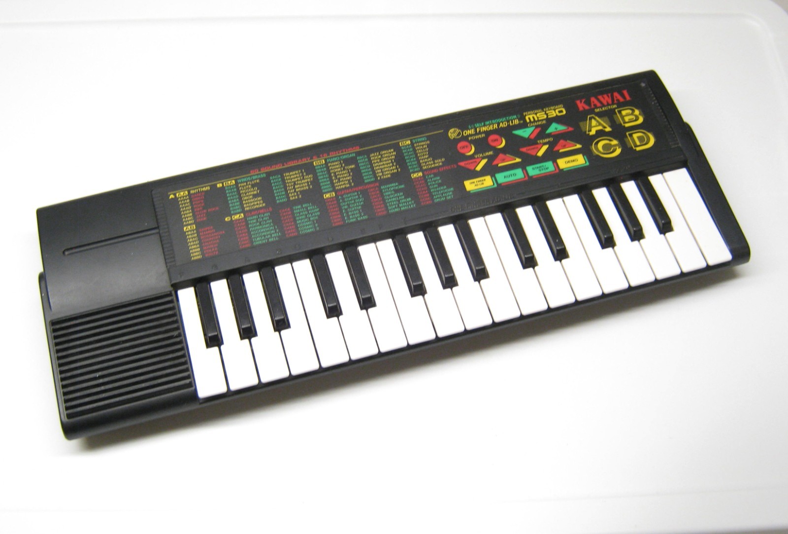 Kawai MS30 Vintage Keyboard 32 Key 80 Sound Library Tested Made in Japan MS 30