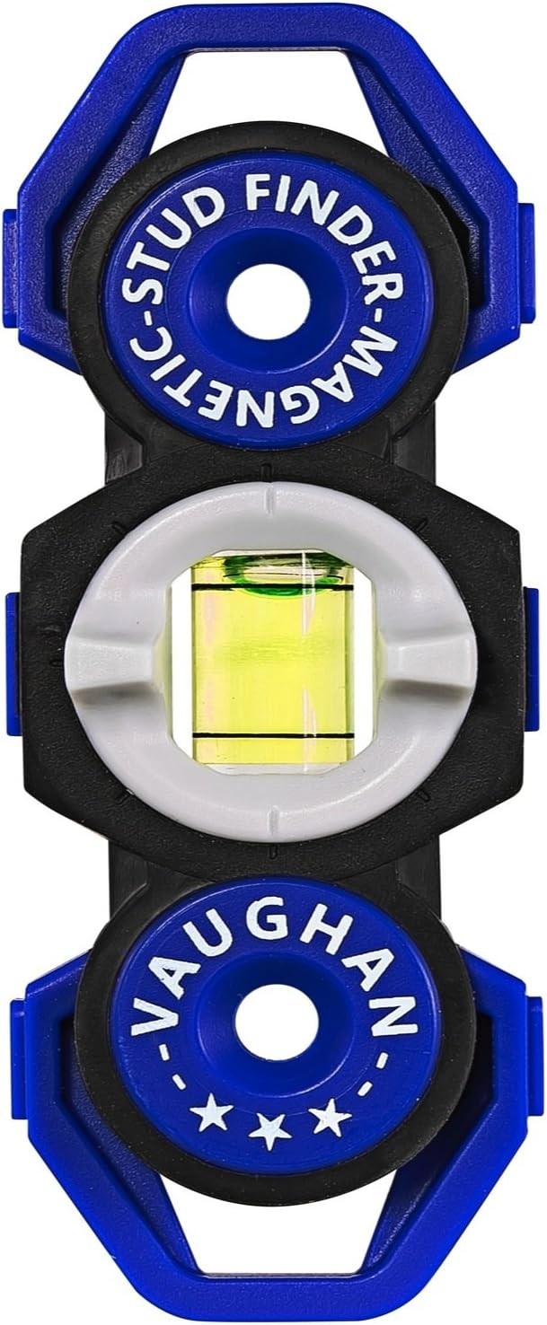 Small Vaughan Magnetic Stud Finder - Precision Level Tool for Home Projects