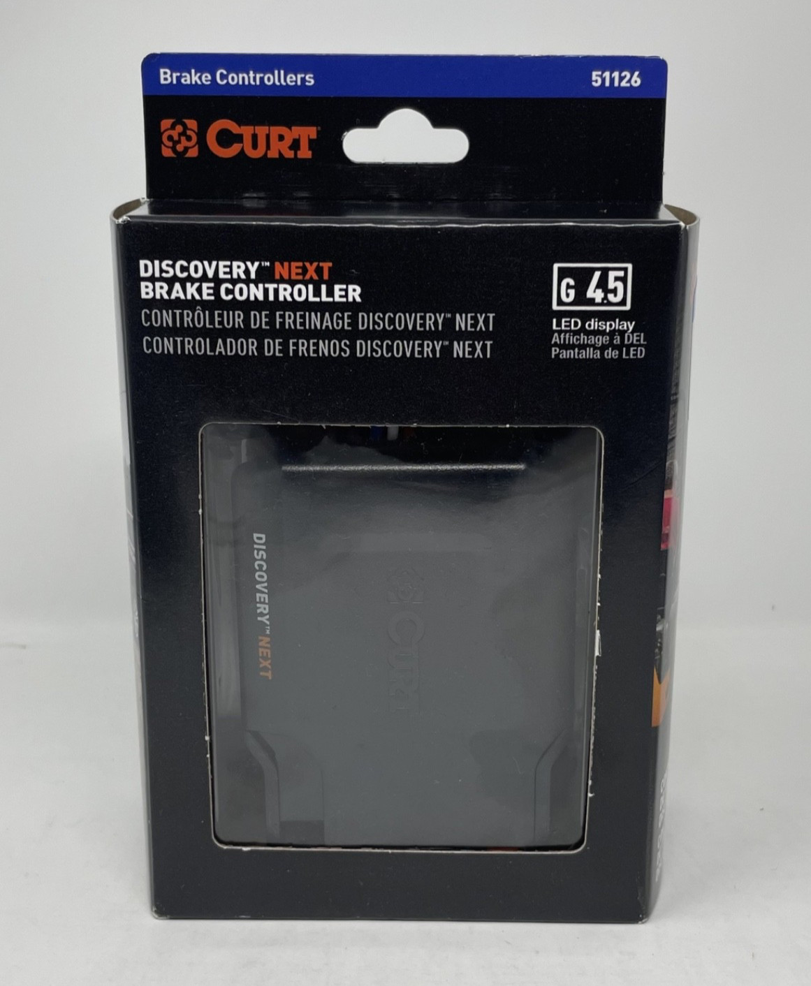 CURT Discovery Next Trailer Brake Controller 1-4 Axles 51126 LED Black New