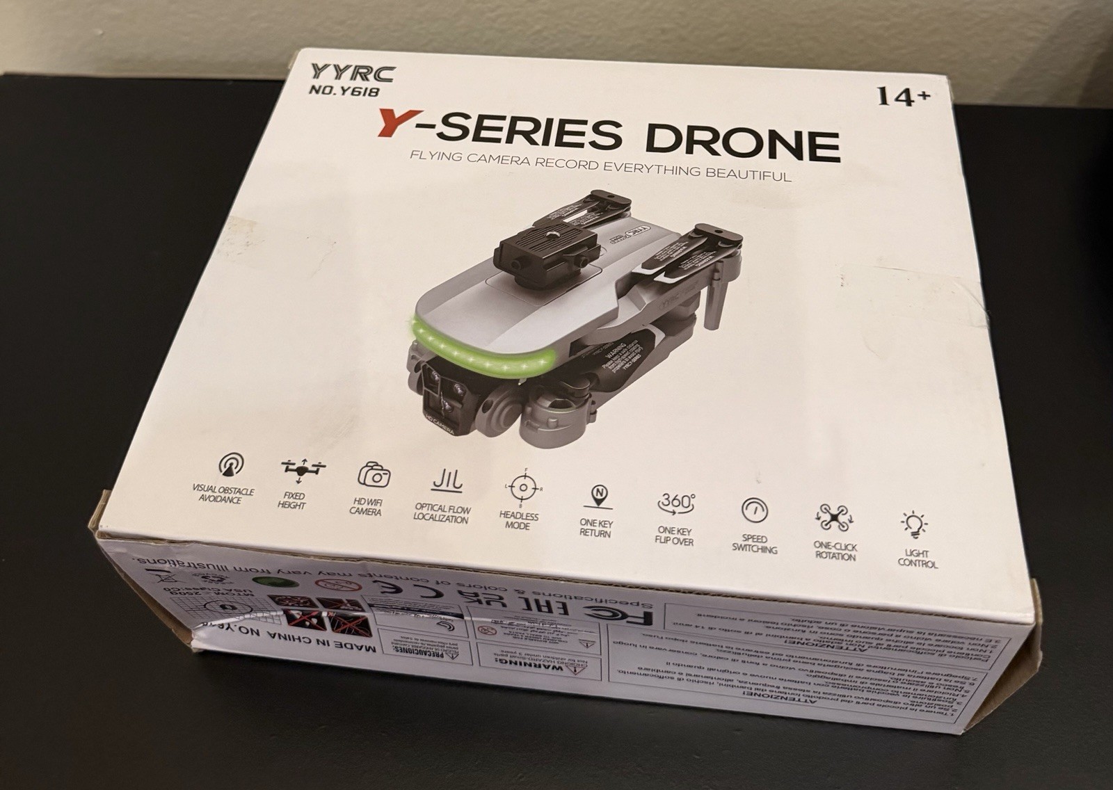 YYRC Y618 Quadcopter Drone HD WiFi Camera Obstacle Avoidance Optical Flow