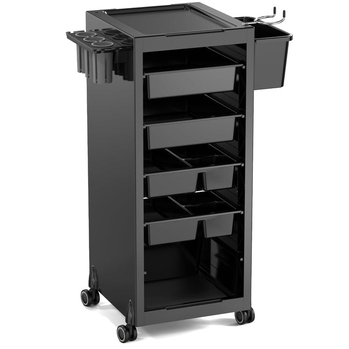 Salon Trolley Cart for Hair Salon Station – Space Saving Rolling Beauty Spa Cart