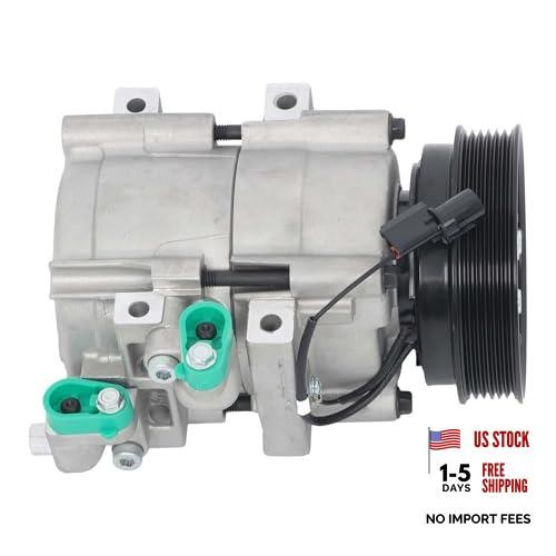 AC Compressor with Clutch 6 Grooves Replacement for Santa Fe V6 2.7L 2001
