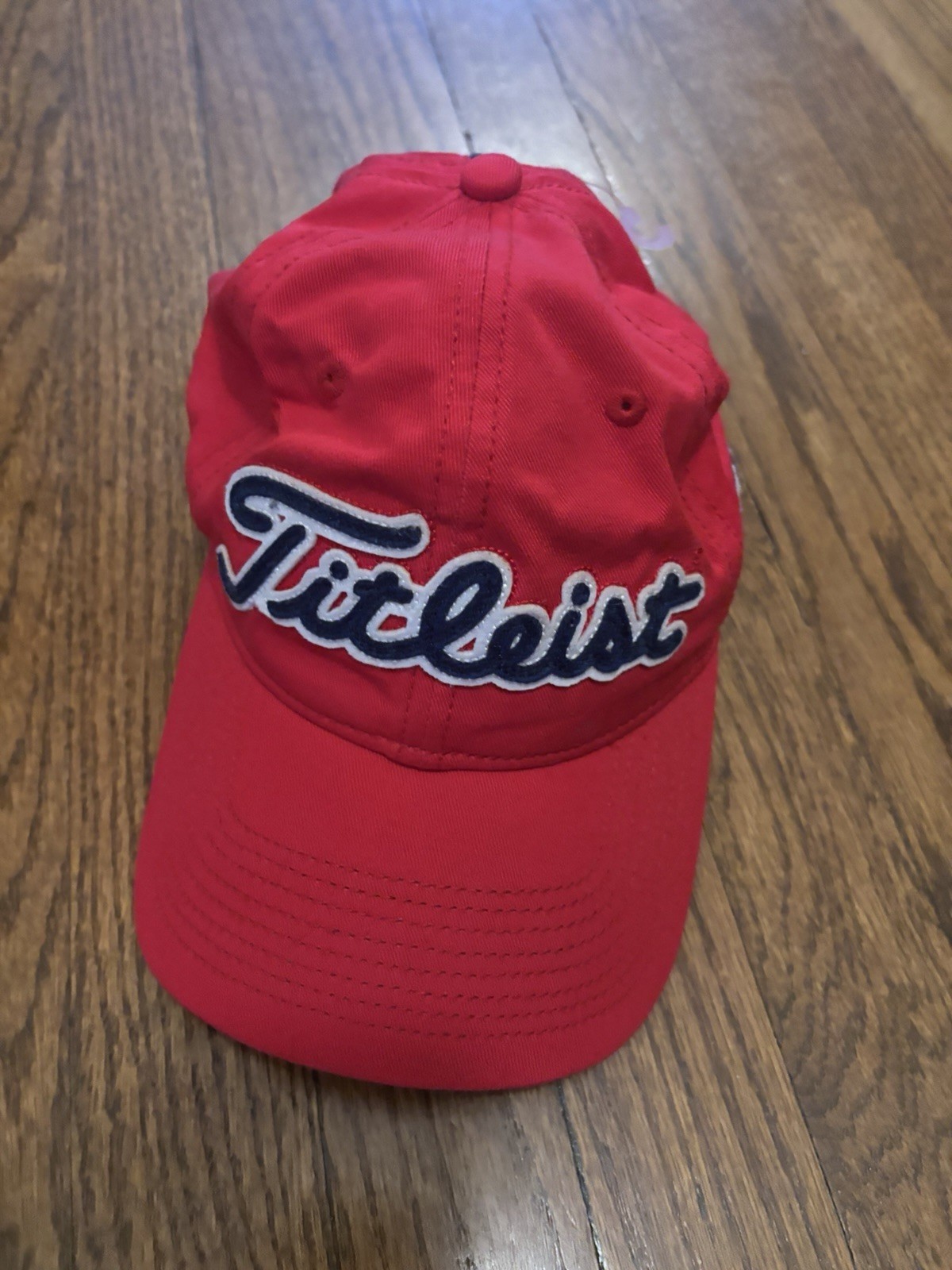 EUC Unisex Adult Blue Titleist 1935 Leather Strapback OSFM Golf Dad Hat