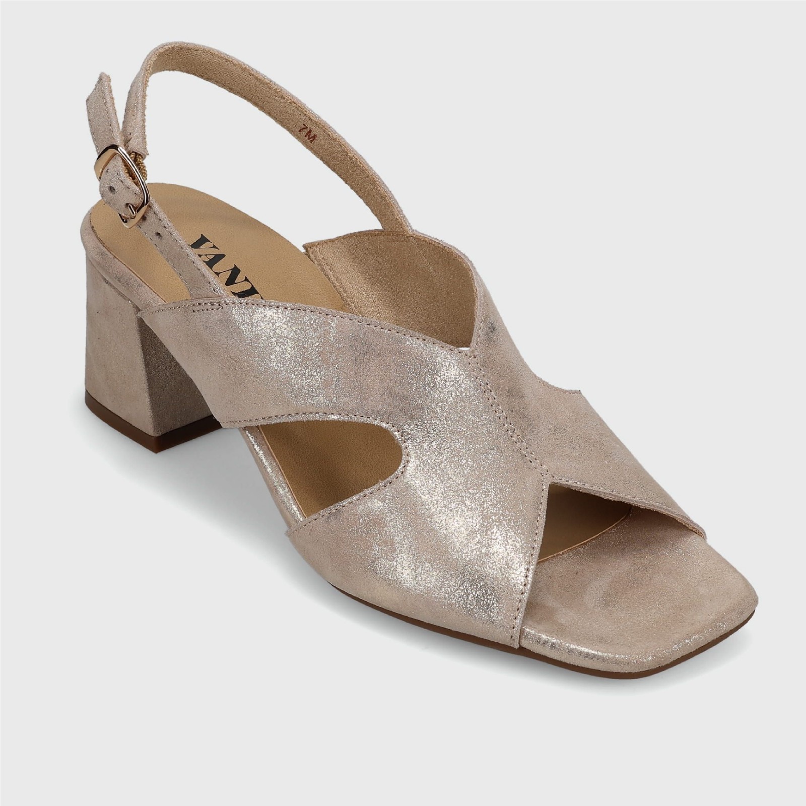 Vaneli Daffy Squared-toe slingback sandal 2 color Available