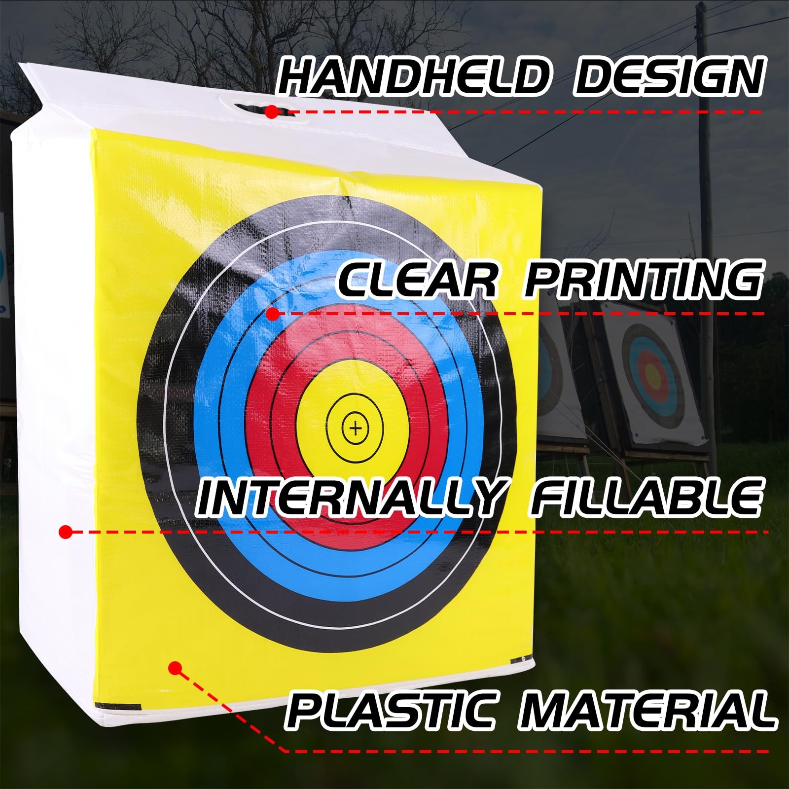 Archery Target Bag Weatherproof Outdoor Range Field Point Backyard Shooting P...