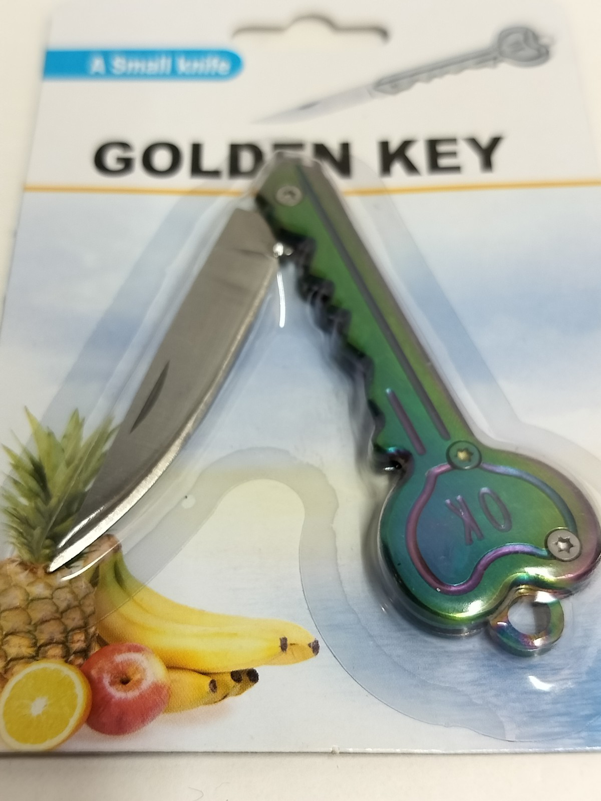Folding Knife KEY SHAPED Small 2" Blade (#251184)