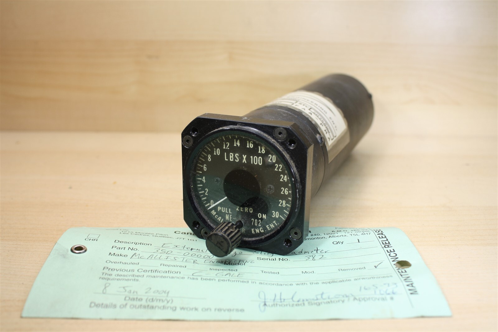 ME-350 Sling Load Indicator - McAllister 350-00000 (Eurocopter)