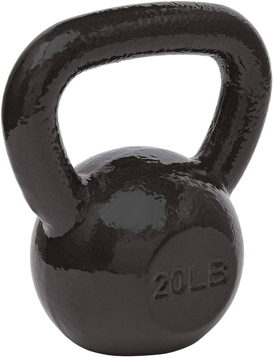 Balck Single Kettlebell Cast Iron Kettlebell 10/15/20/25/30/35/40/45/50/60LB USA