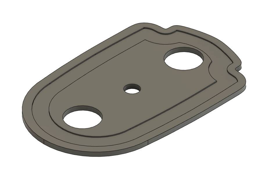 Tama Starclassic Maple Compatible Bass Drum Lug Spacer, 3D Printed, TPU