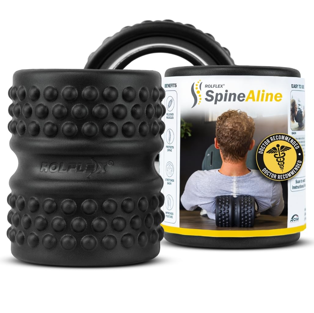SpineAline Back Roller – Muscle Rollers Deep Tissue Spine Alignment Tool – Er...