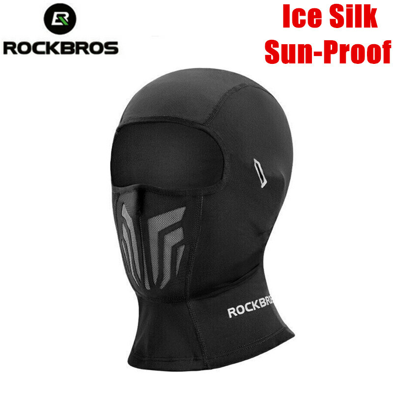 ROCKBROS Summer Balaclava Ice Silk Bike Cap Bandana Headband Cool Cycling Mask